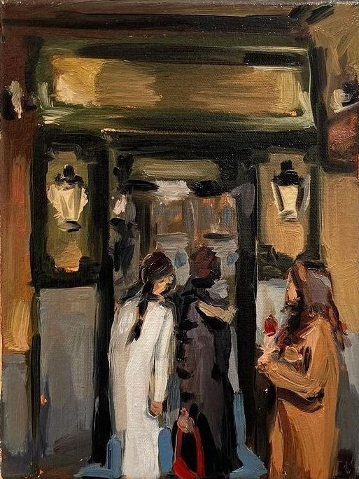 'Queuing for Churros' by artist Thomas Cameron